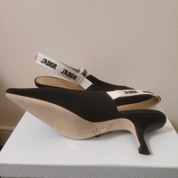 Dior Black Slingback Heels - Picture 2 of 4